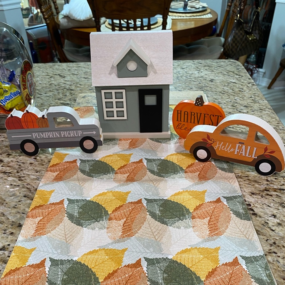 5 Pc Farmhouse Holiday Fall Decor Set